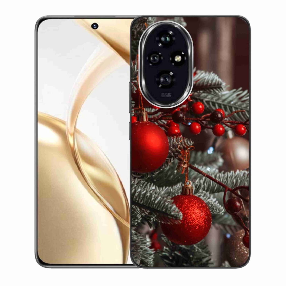 Gelový kryt mmCase na Honor 200 5G - vánoční ozdoby 2
