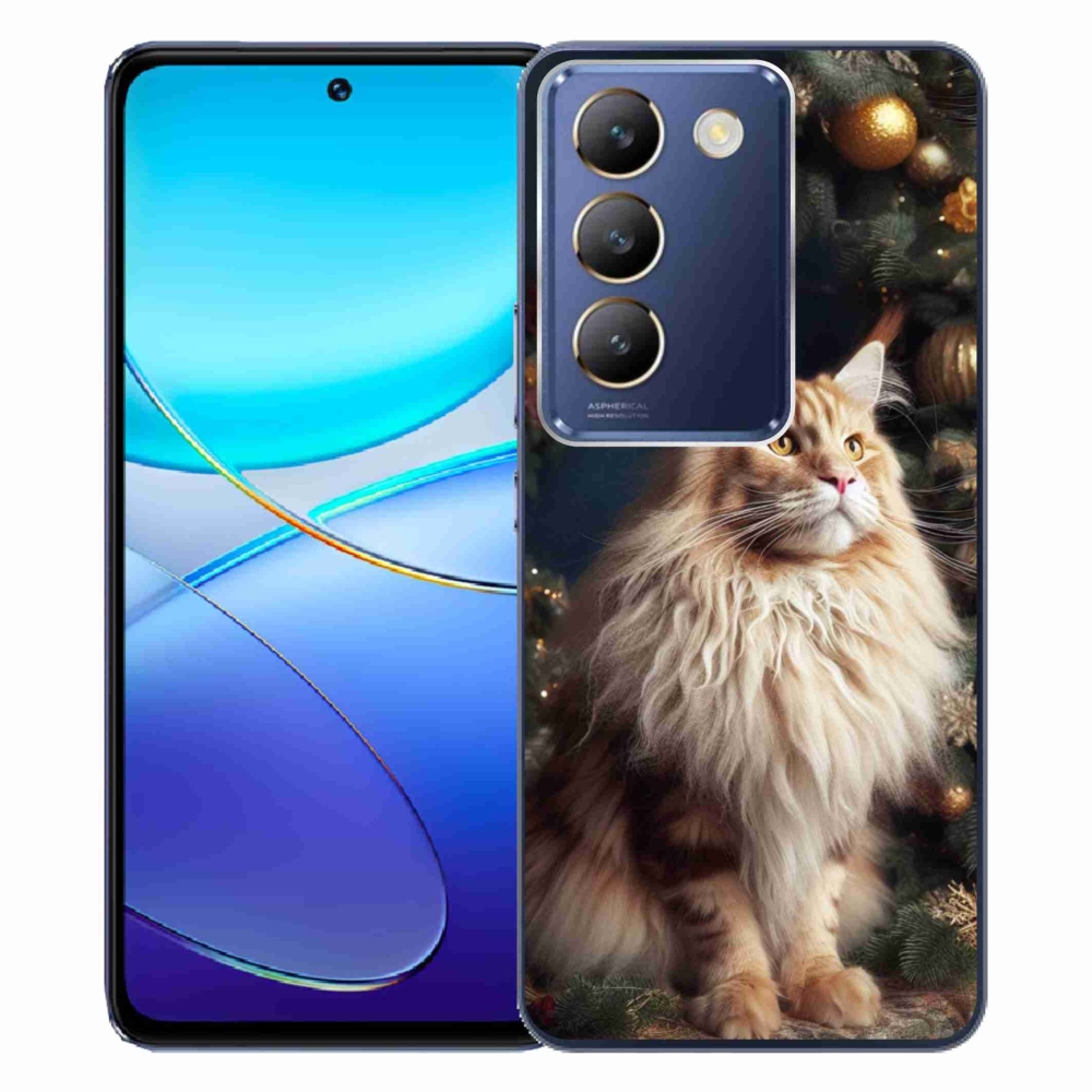 Gelový kryt mmCase na Vivo V40 SE 4G/5G - kočka u stromku