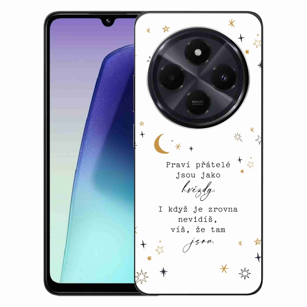 Gelový kryt mmCase na Xiaomi Redmi 14C/Poco C75 - citát 6 bílé pozadí