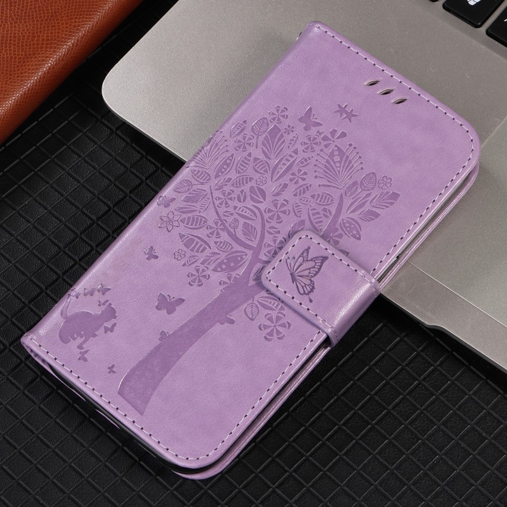 Trees knížkové pouzdro na Xiaomi Redmi A5 (171.7x77.8x8.3mm) - světlefialové