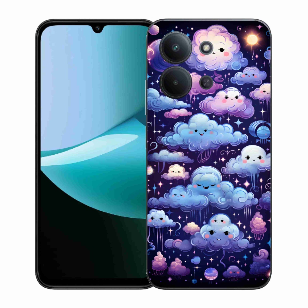 Gelový kryt mmCase na Xiaomi Redmi 15C 4G (171mm)/Poco C85 4G (171mm) - mráčky