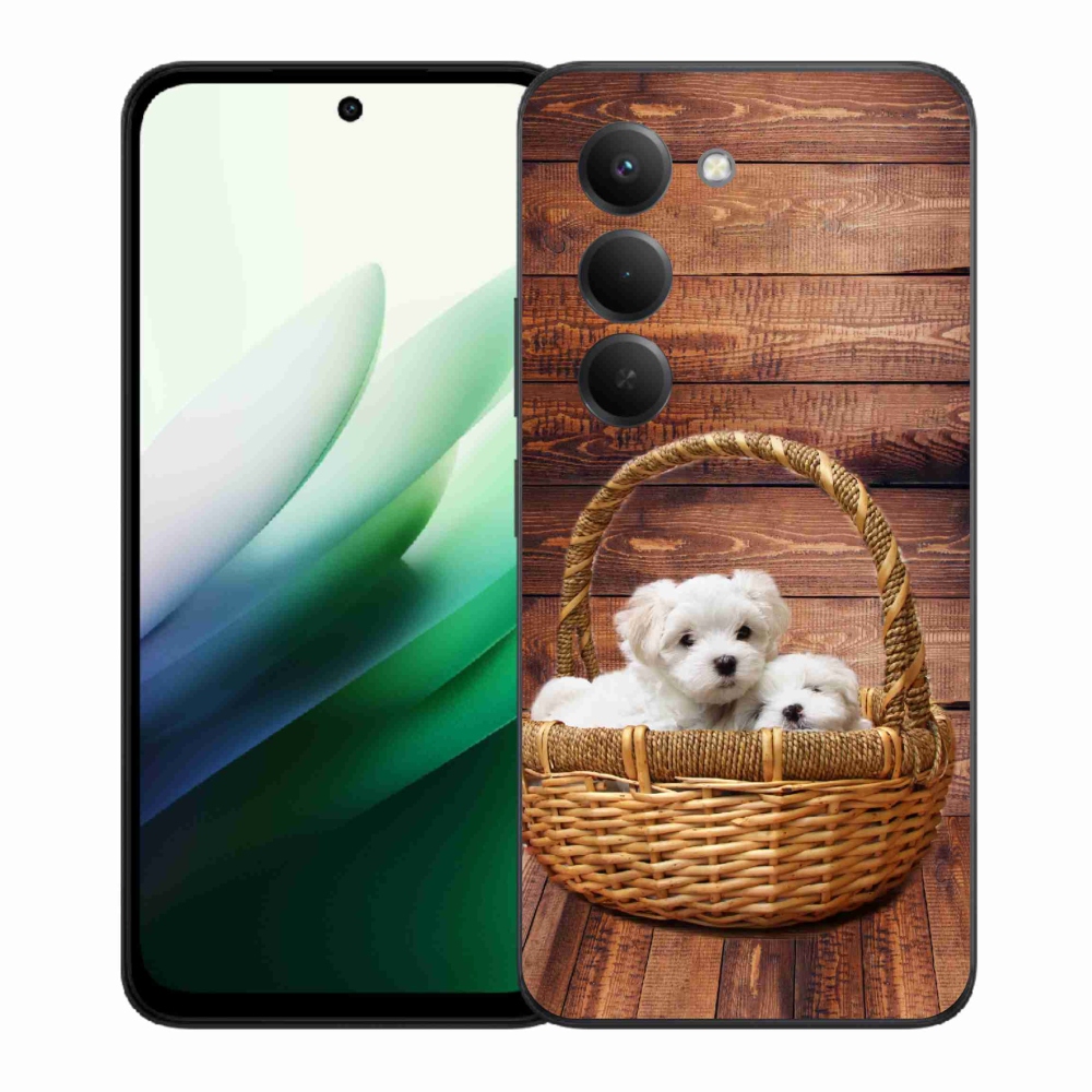 Gelový kryt mmCase na Xiaomi Redmi 15 5G (169mm) - štěňátka