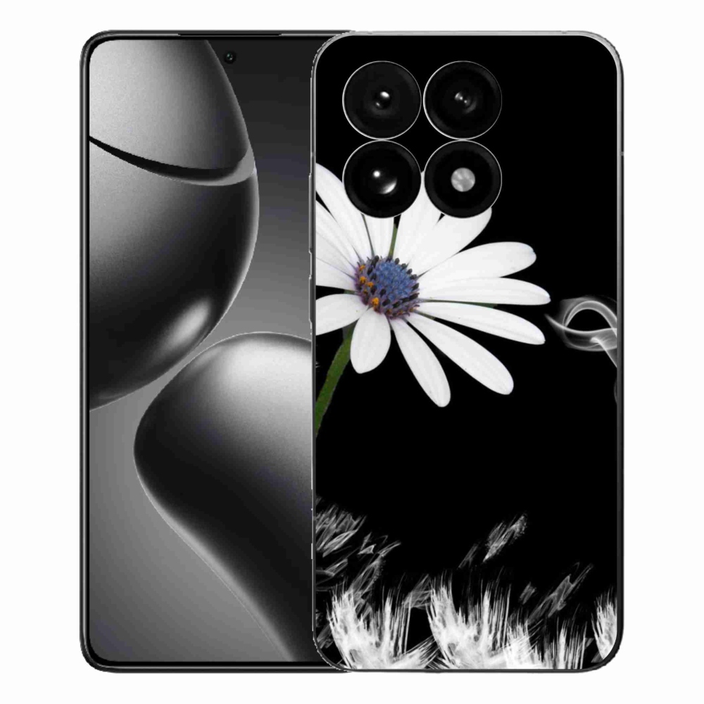 Gelový kryt mmCase na Xiaomi 15T - bílá květina