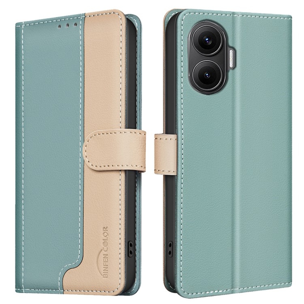 BNF DUO knížkové pouzdro na Xiaomi Poco F7 5G - zelené