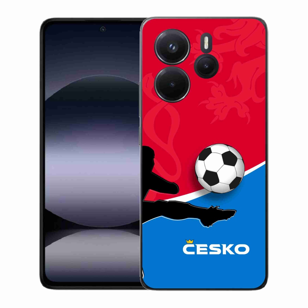 Gelový kryt mmCase na Xiaomi Redmi Note 14 - fotbal Česko 2