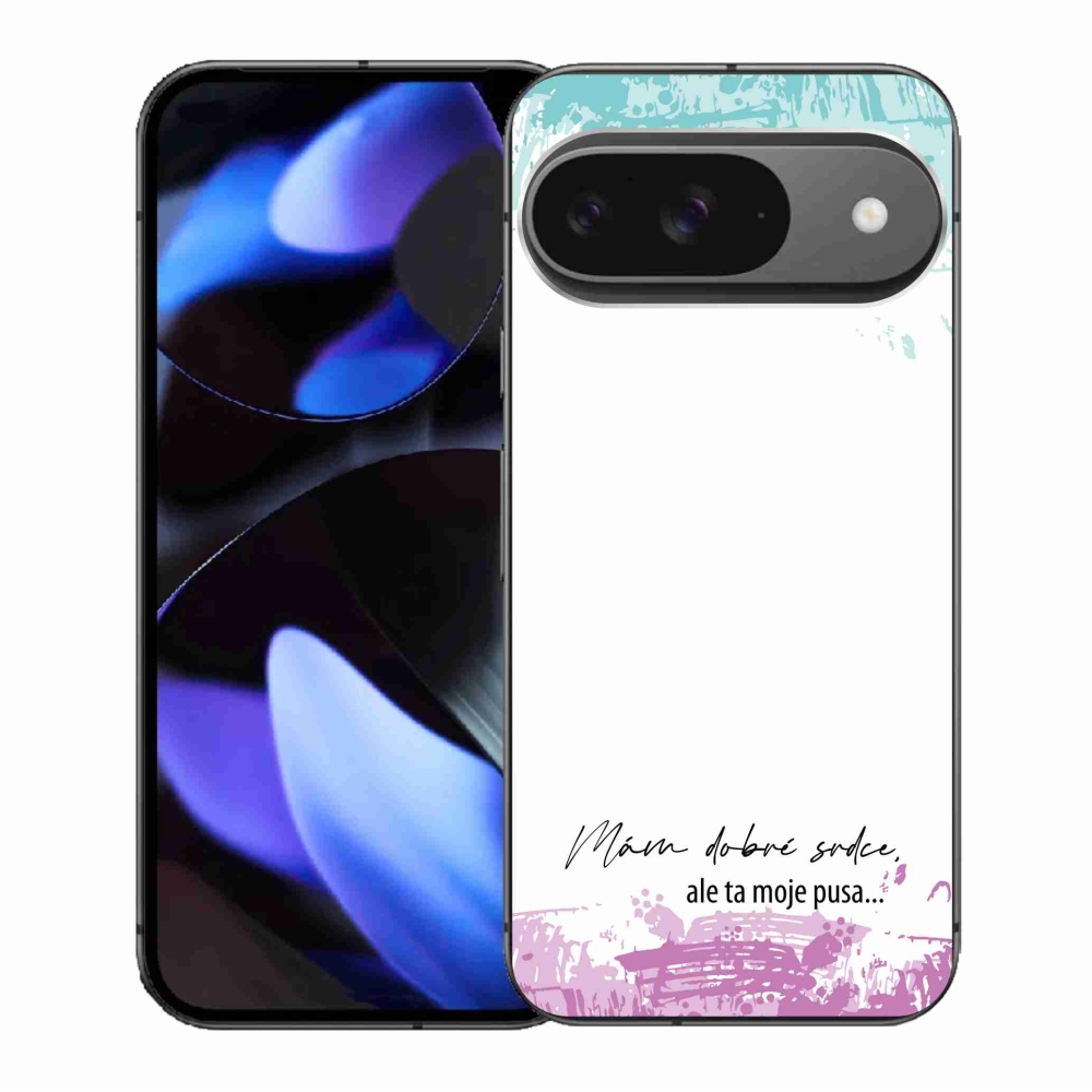 Gelový kryt mmCase na Google Pixel 9/9 Pro - vtipný text 3 bílé pozadí