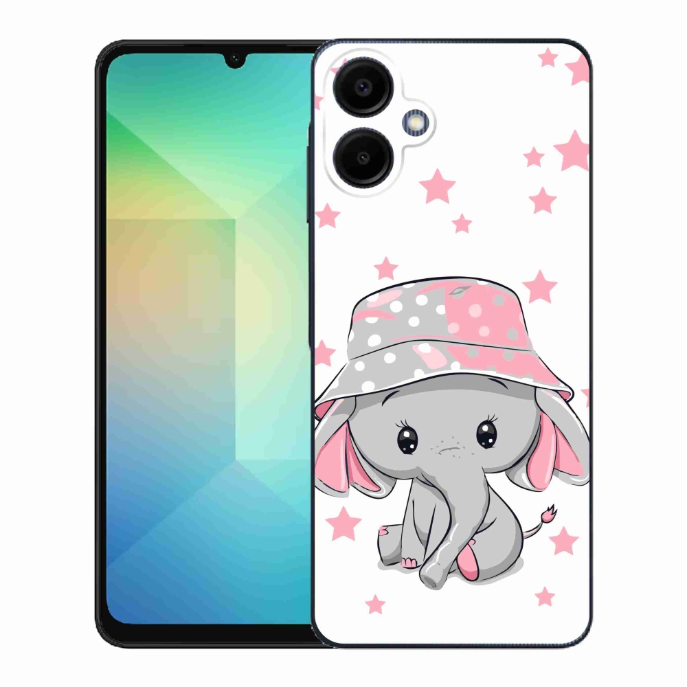 Gelový kryt mmCase na Samsung Galaxy A06 4G - růžový slon