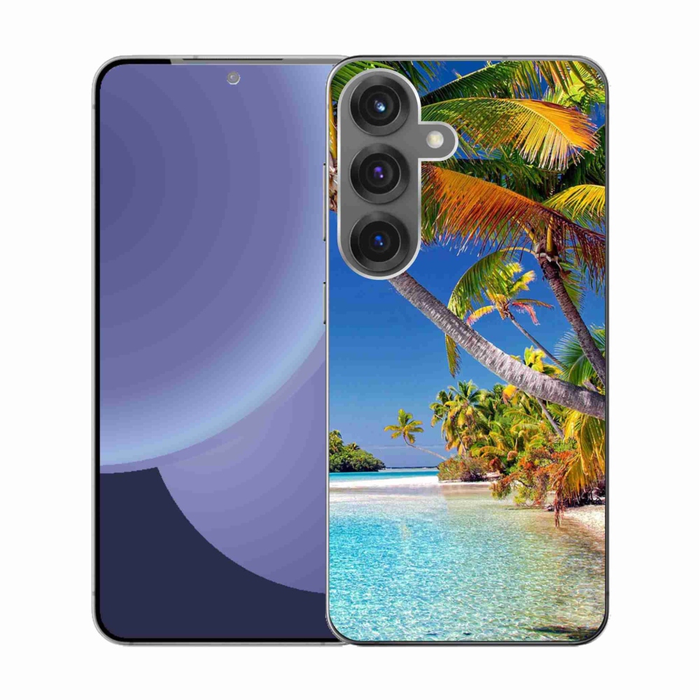 Gelový kryt mmCase na Samsung Galaxy S25 - mořská pláž
