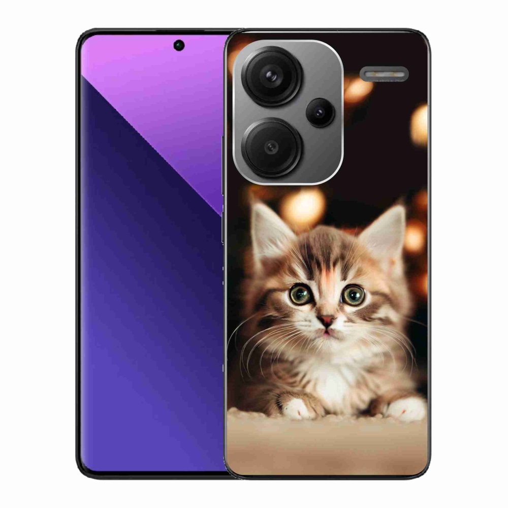 Gelový kryt mmCase na Xiaomi Redmi Note 13 Pro+ 5G - roztomilé kotě 2