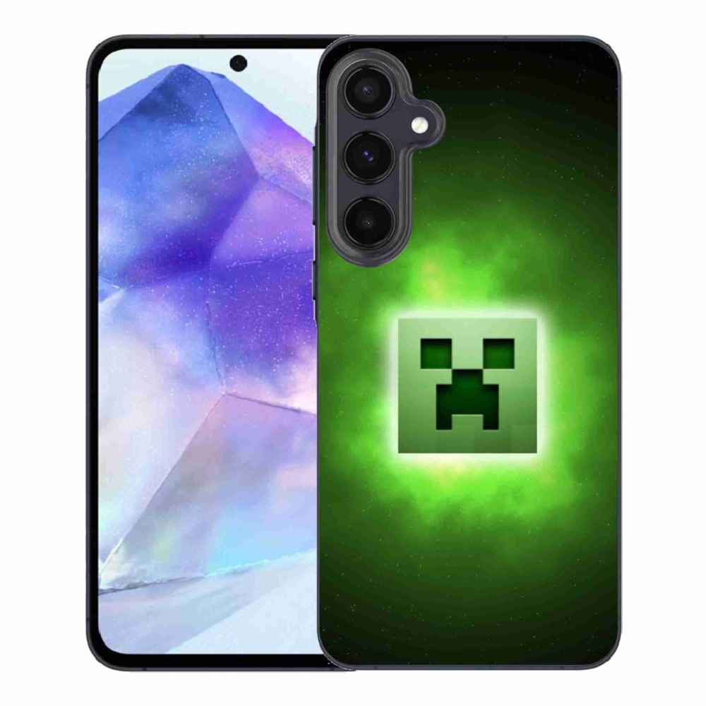 Gelový kryt mmCase na Samsung Galaxy A55 5G - minecraft
