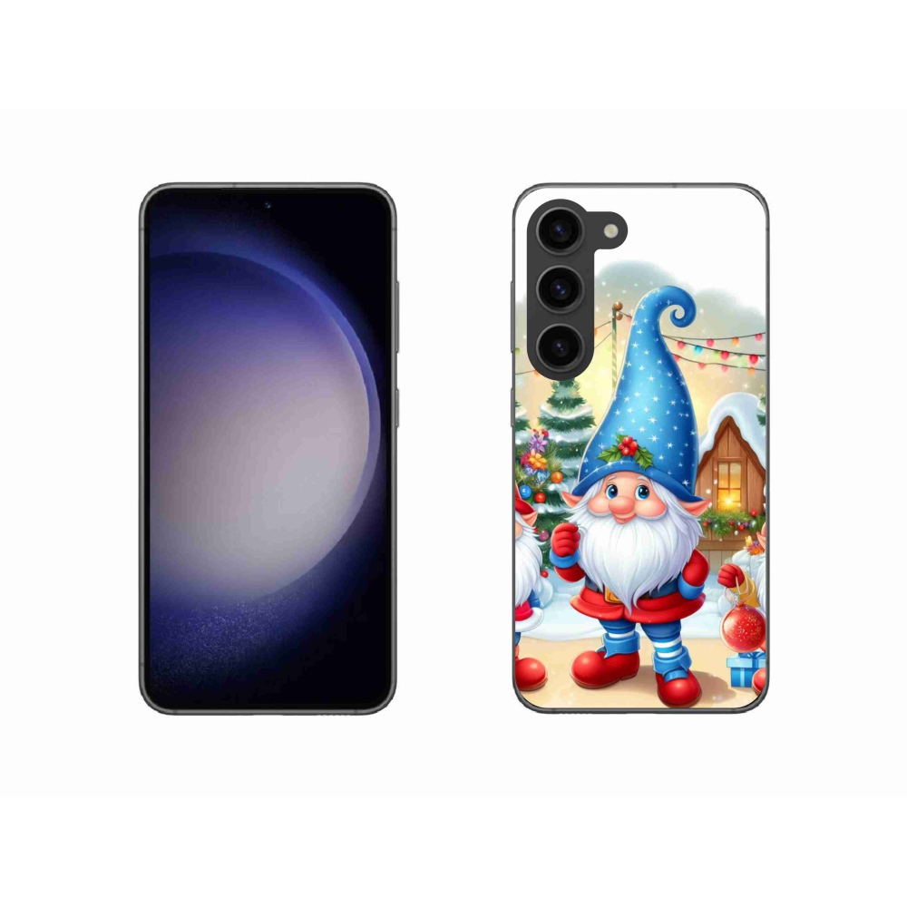 Gelový kryt mmCase na Samsung Galaxy S23 5G - vánoční skřítci