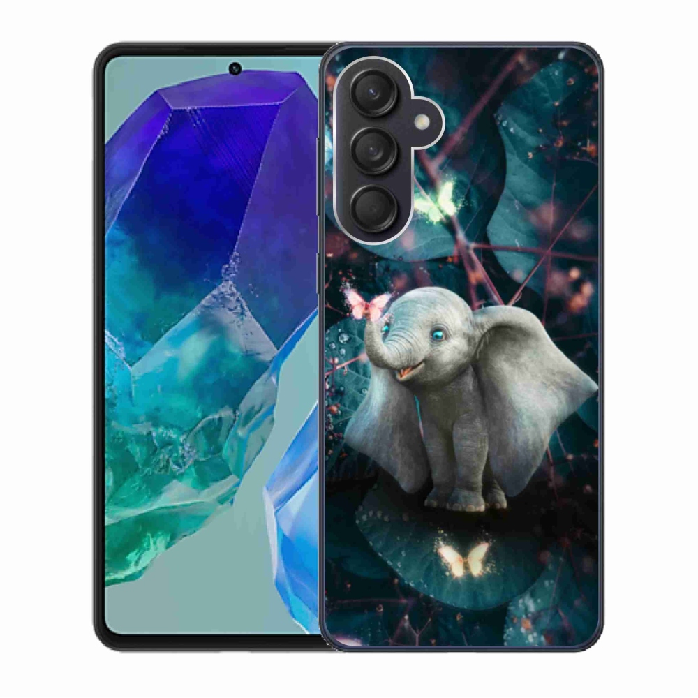 Gelový kryt mmCase na Samsung Galaxy M55 5G - roztomilý slon