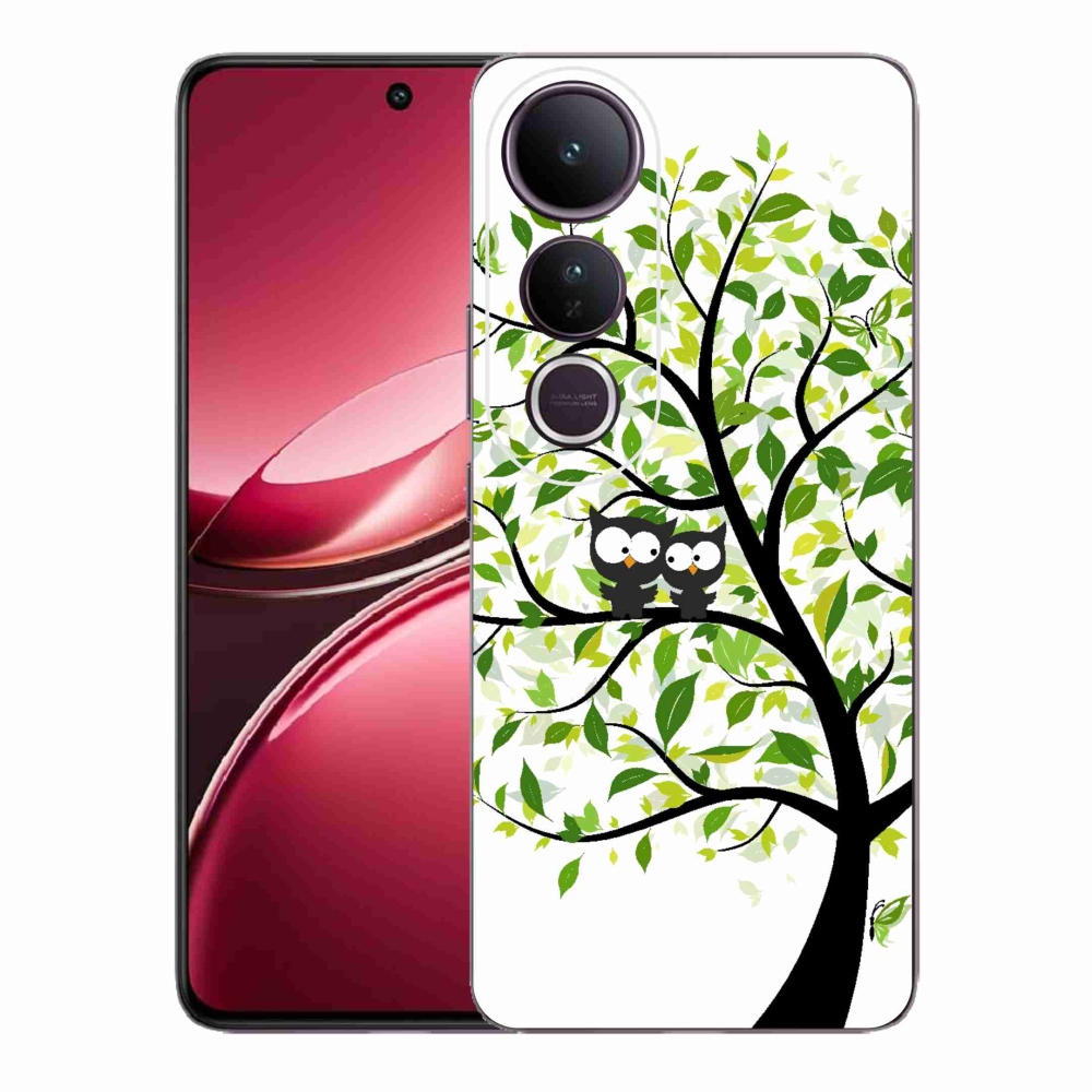 Gelový kryt mmCase na Vivo V50 Lite 4G/5G - sovičky na stromě