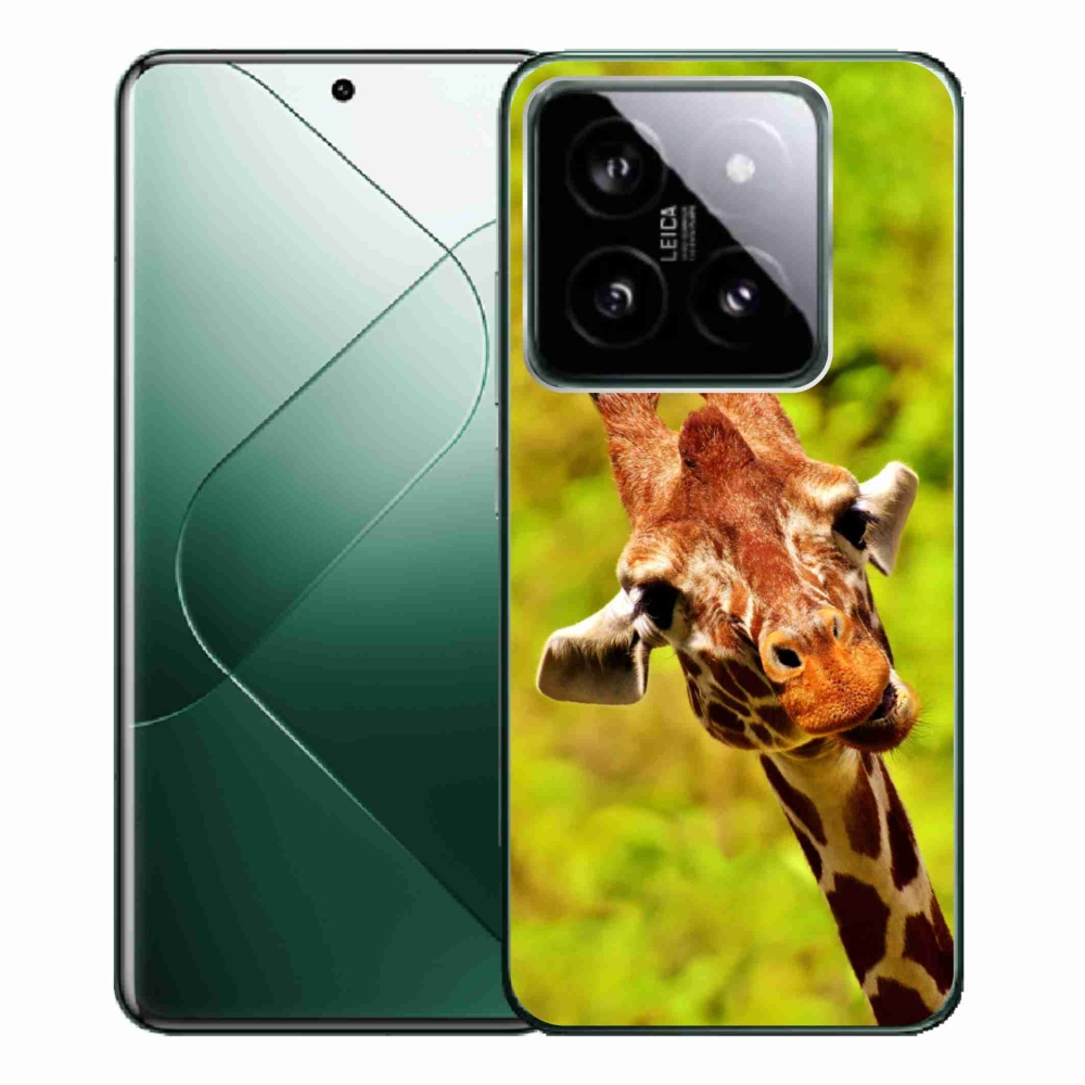 Gelový kryt mmCase na Xiaomi 14 Pro - žirafa