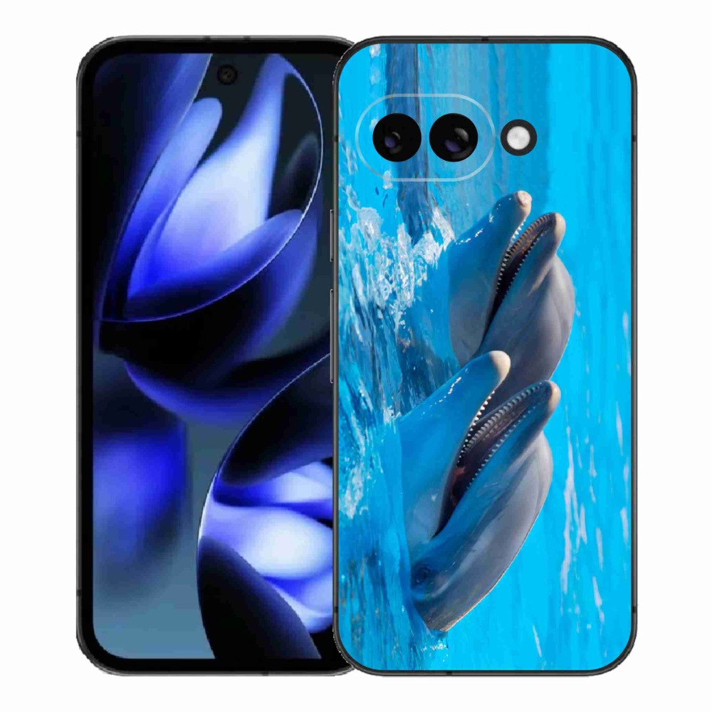Gelový kryt mmCase na Google Pixel 9a - delfíni