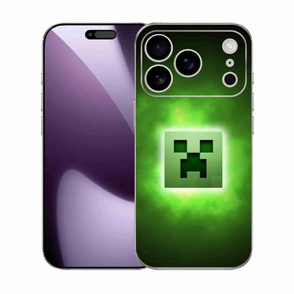 Gelový kryt mmCase na iPhone 17 Pro - minecraft