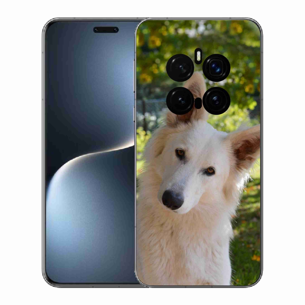 Gelový kryt mmCase na Honor Magic 7 Pro 5G - bílý švýcarský ovčák 1