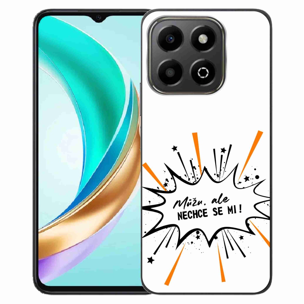 Gelový kryt mmCase na Honor X6b - vtipný text 11 bílé pozadí