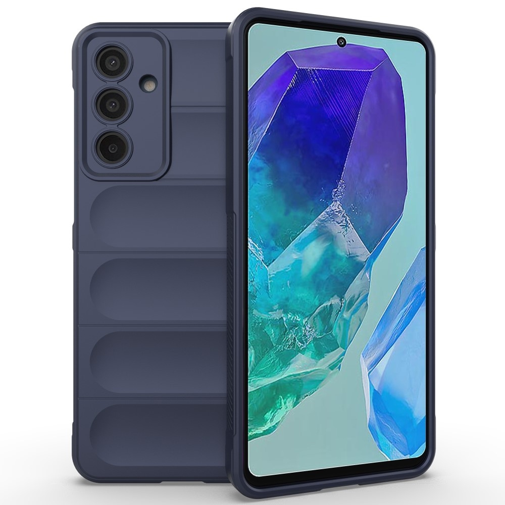 Rugg odolný gelový obal na Samsung Galaxy M55 5G - tmavěmodrý