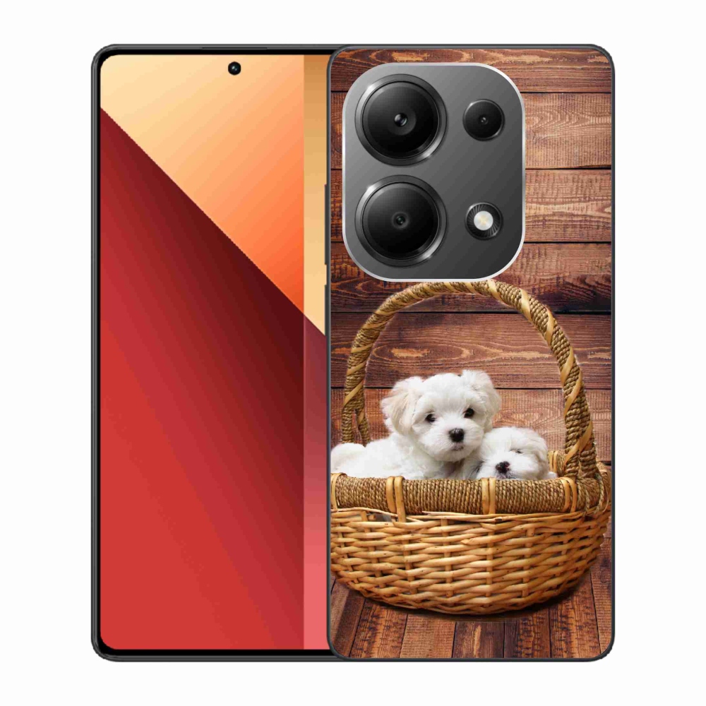 Gelový kryt mmCase na Xiaomi Redmi Note 13 Pro 4G/Poco M6 Pro - štěňátka
