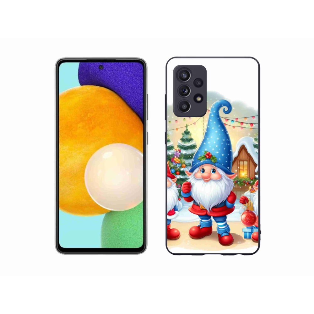Gelový kryt mmCase na Samsung Galaxy A52s 5G - vánoční skřítci