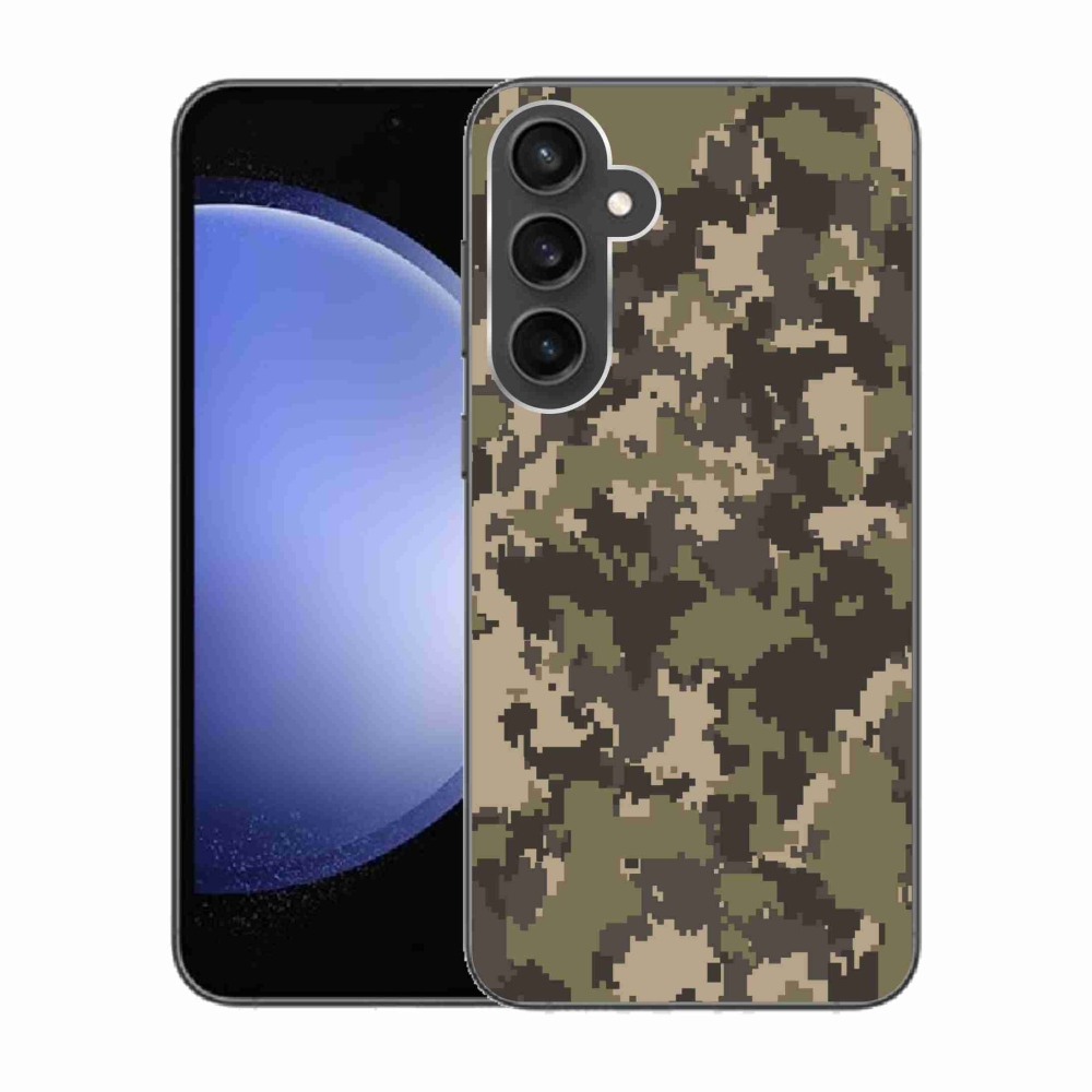 Gelový kryt mmCase na Samsung Galaxy S23 FE - maskáčový vzor 12