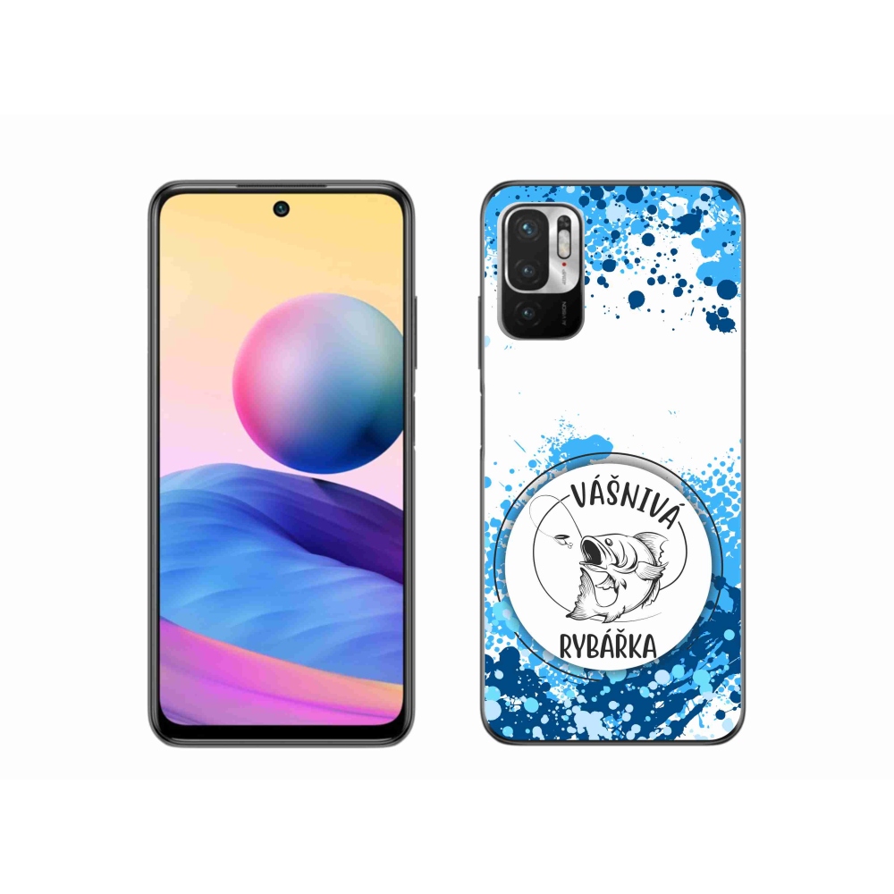 Gelový kryt mmCase na Xiaomi Poco M3 Pro/5G - vášnivá rybářka bílé pozadí