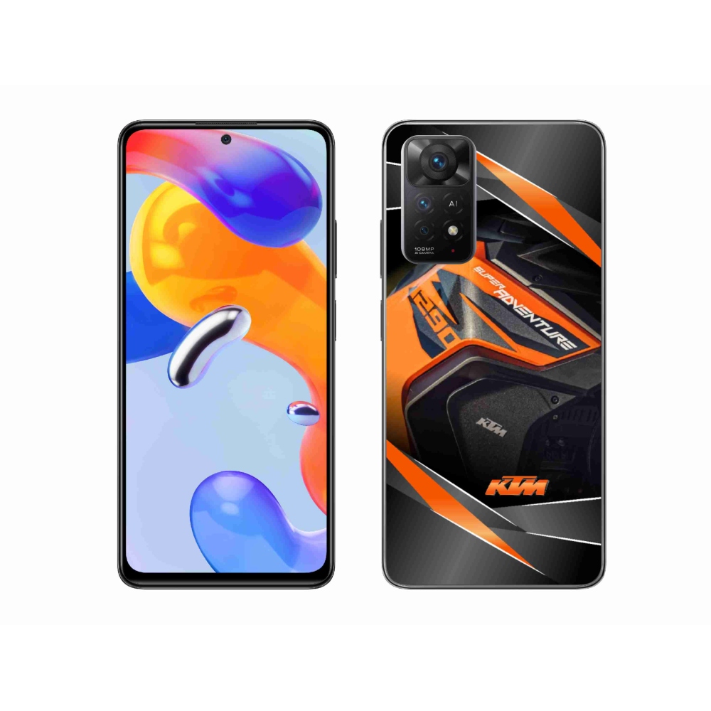 Gelový kryt mmCase na Xiaomi Redmi Note 11 Pro 4G/5G - motorka ktm