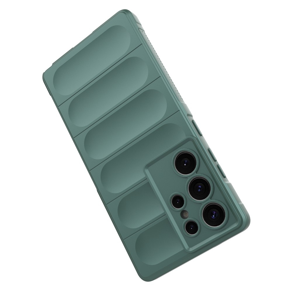 Rugg odolný gelový obal na Samsung Galaxy S25 Ultra - zelený