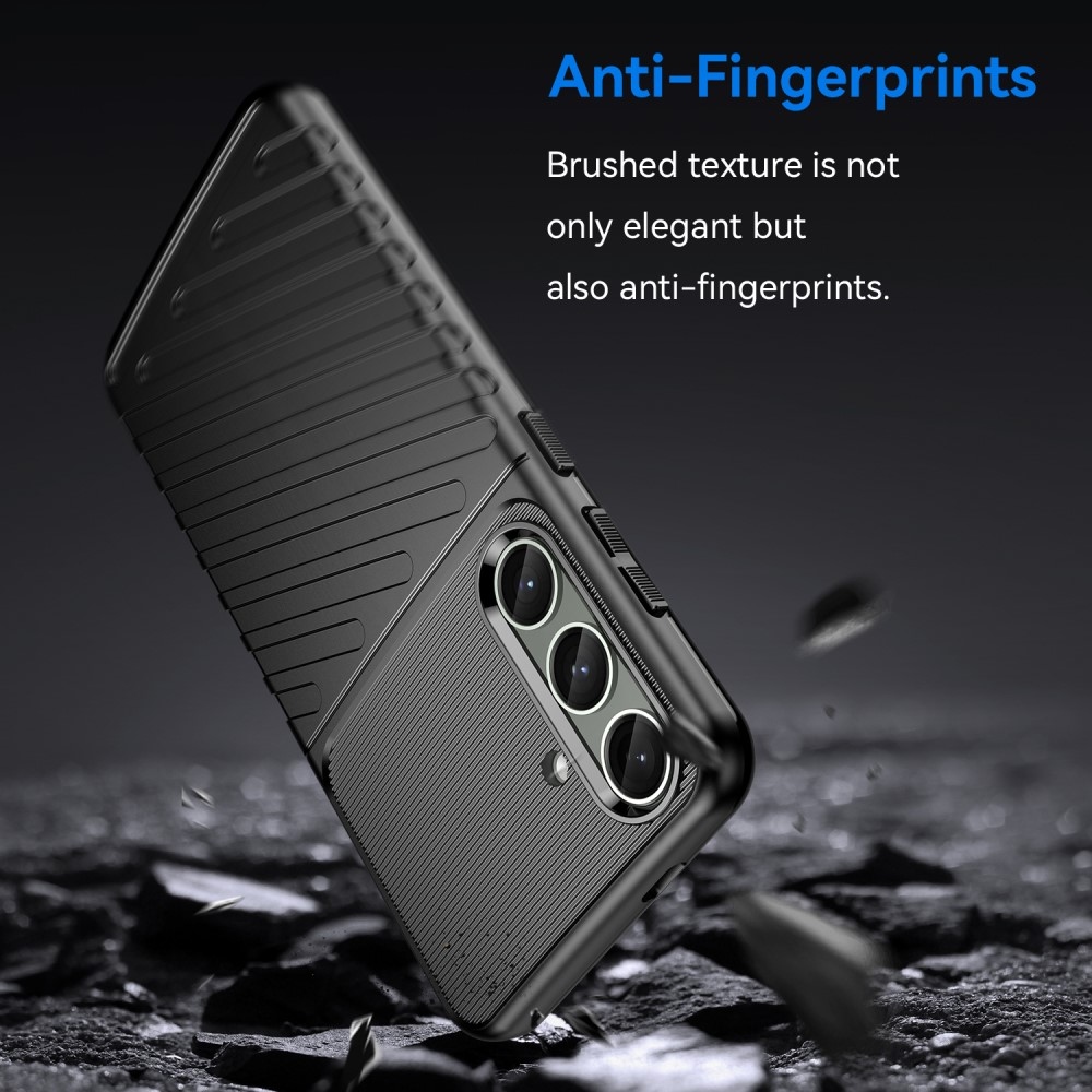 Thunder odolný gelový obal na Samsung Galaxy S24+/S25+ - černý
