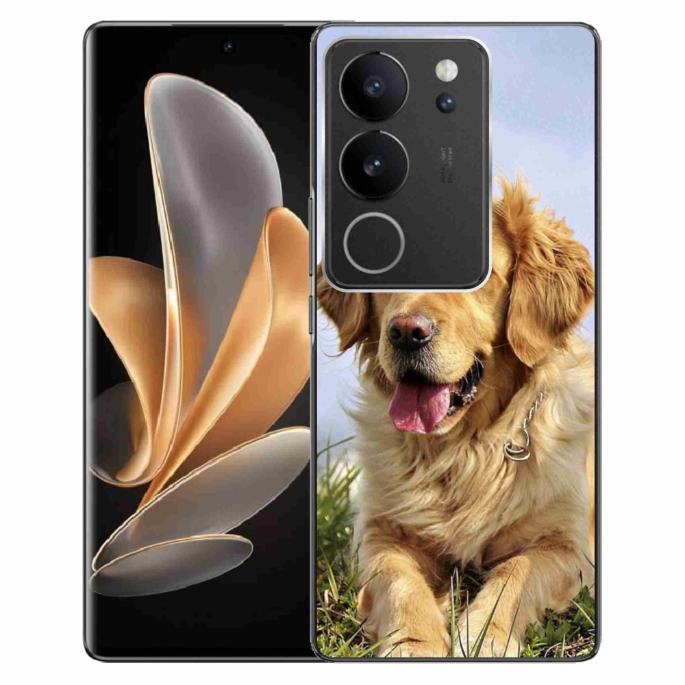 Gelový obal mmCase na Vivo V29 5G - zlatý retrívr