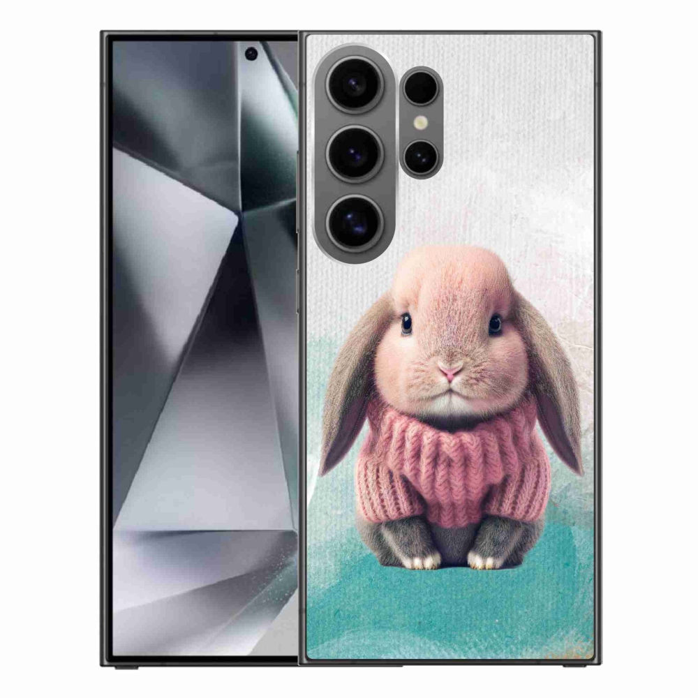 Gelový kryt mmCase na Samsung Galaxy S24 Ultra - králíček ve svetru