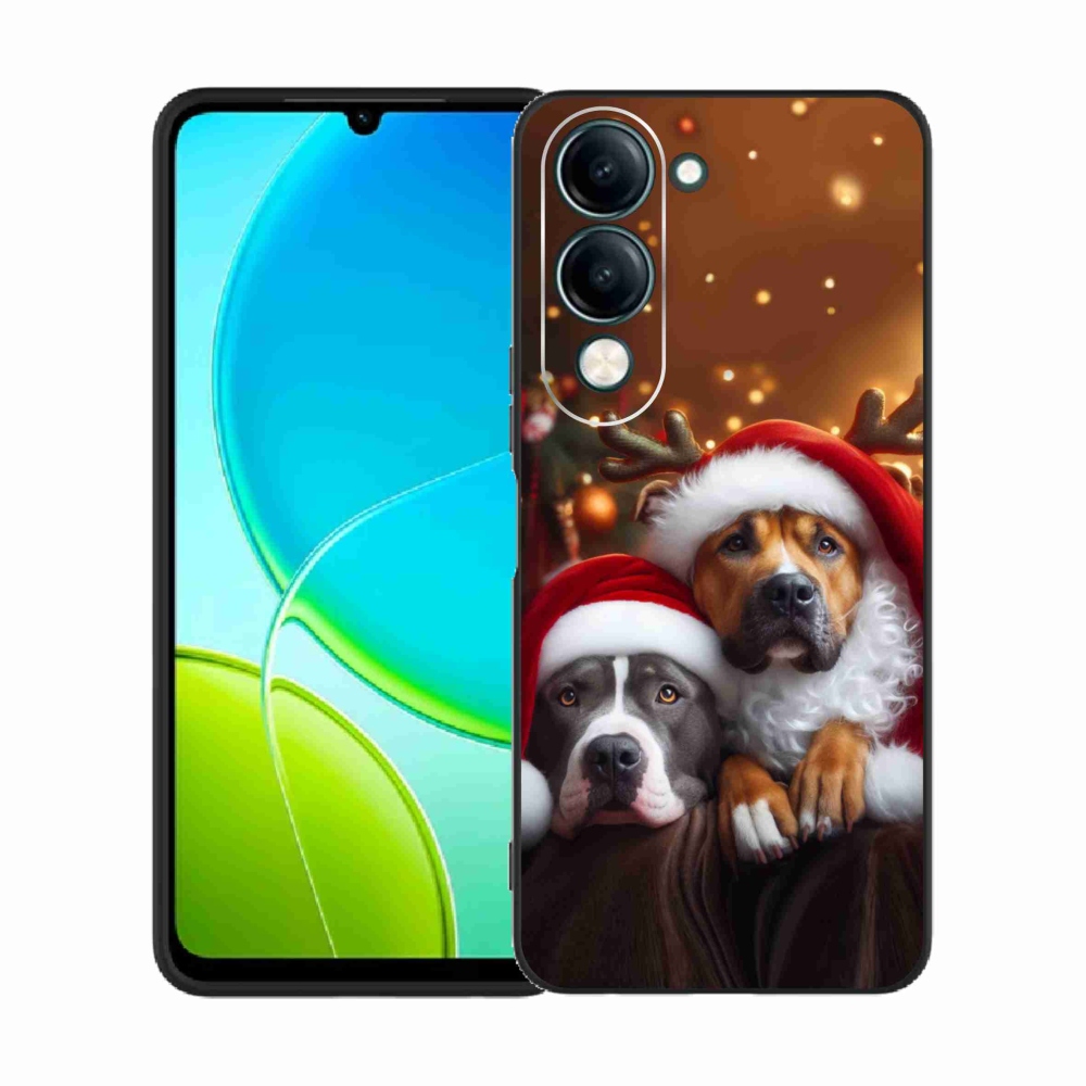 Gelový kryt mmCase na Vivo Y29s 5G - vánoční psi