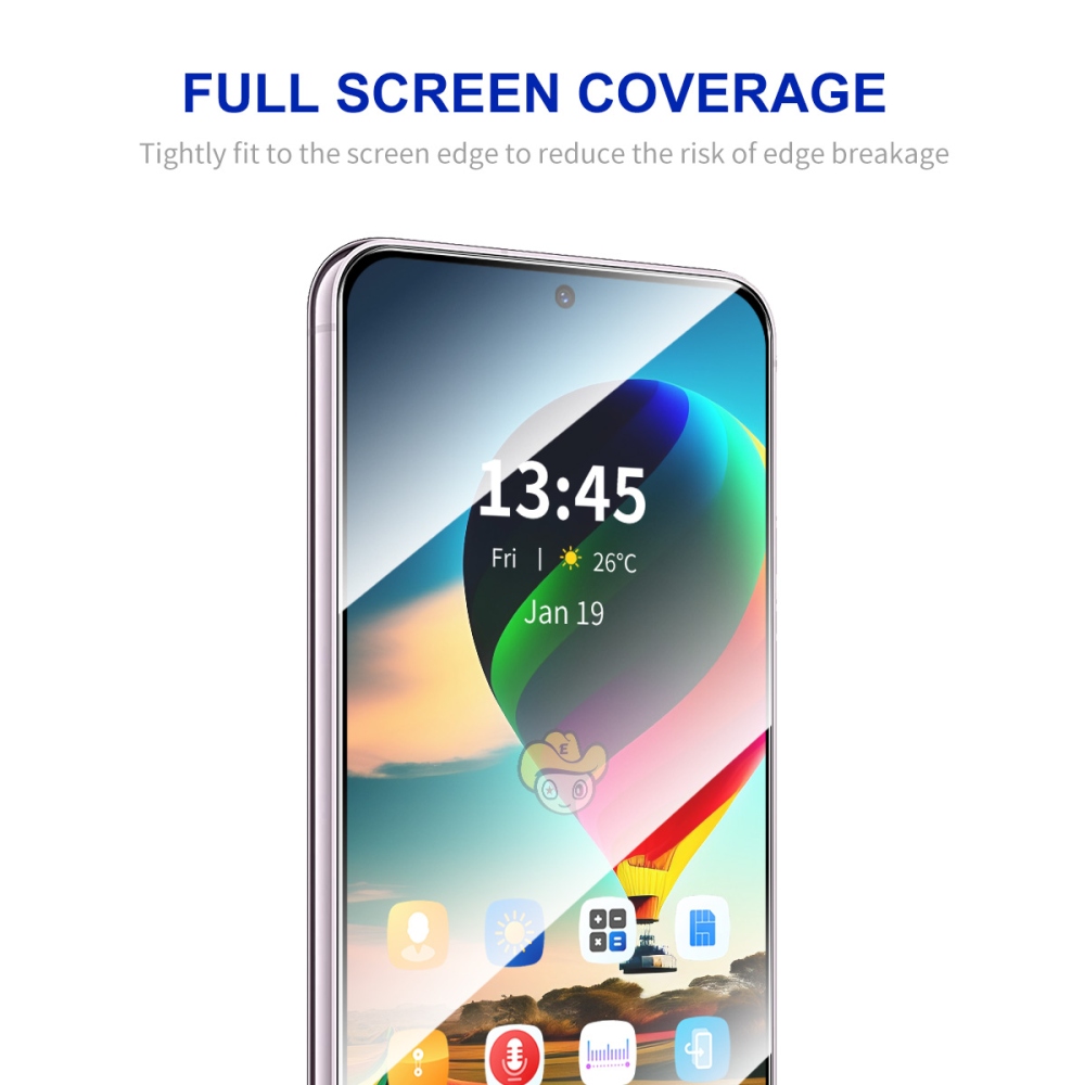 ENK 2.5D celoplošné tvrzené sklo na Samsung Galaxy S25 FE