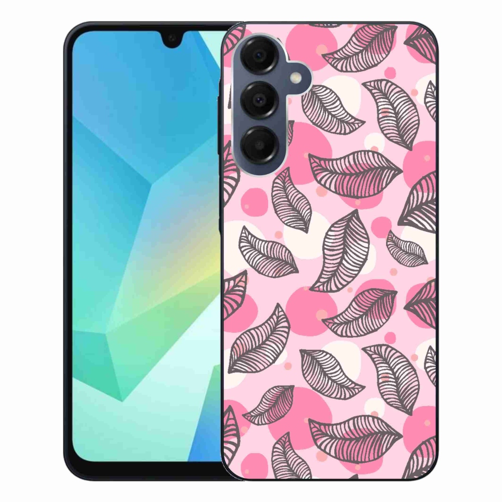 Gelový kryt mmCase na Samsung Galaxy A16 4G/5G - kreslené padající listy