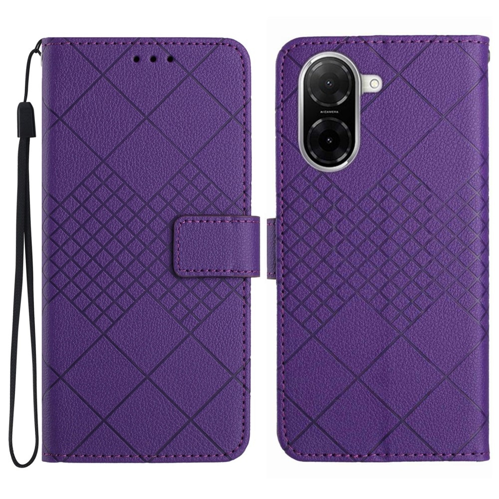 Folio knížkové pouzdro na Xiaomi Redmi A5 (173.45x79.35x8.45mm) - fialové