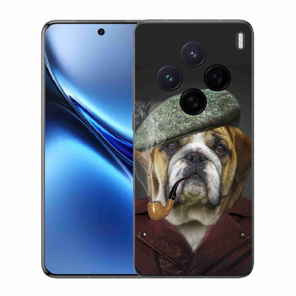 Gelový kryt mmCase na Vivo X200 5G - pes s fajfkou