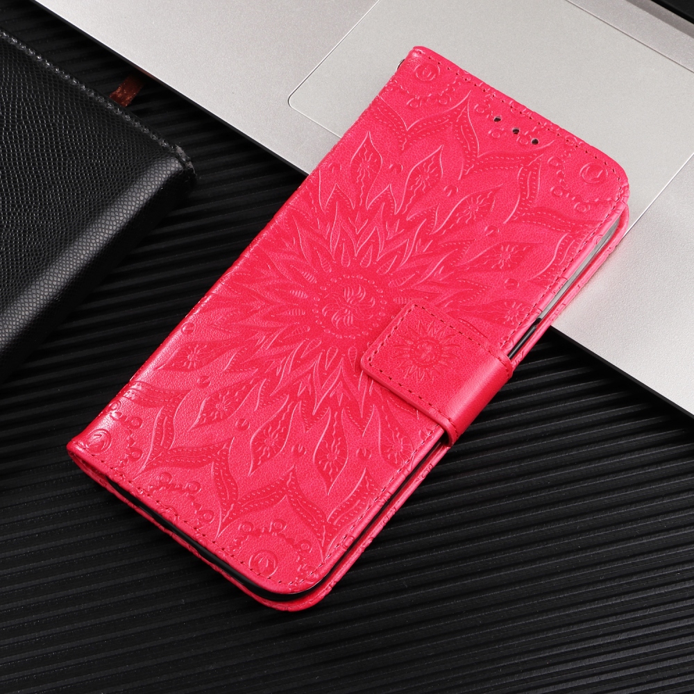 Sunflower knížkové pouzdro na Xiaomi Redmi 15C 4G/5G (173mm) - červené