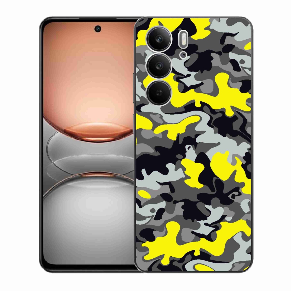 Gelový kryt mmCase na Realme C75 - maskáčový vzor 6