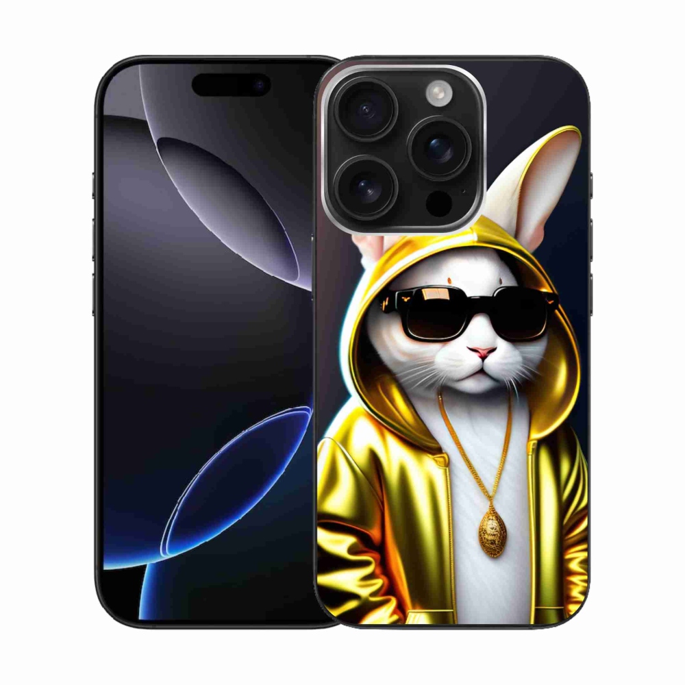 Gelový kryt mmCase na iPhone 16 Pro - kočka boss