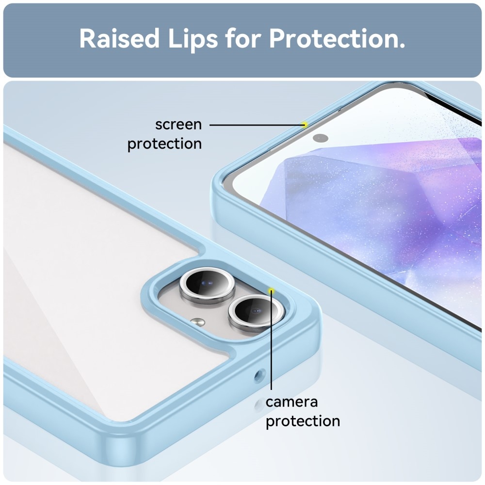Gelový obal s pevnými zády na Samsung Galaxy A06 4G - modrý