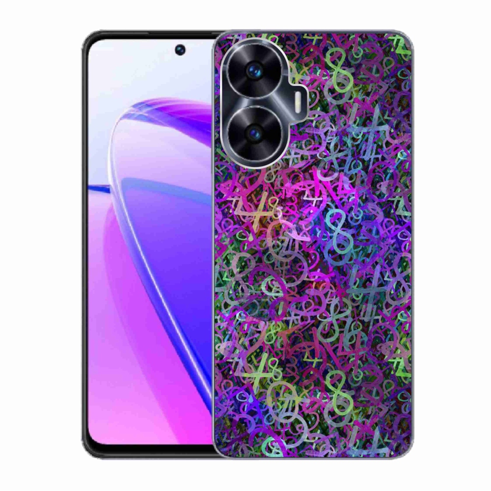 Gelový kryt mmCase na Realme C55 - abstraktní motiv 25