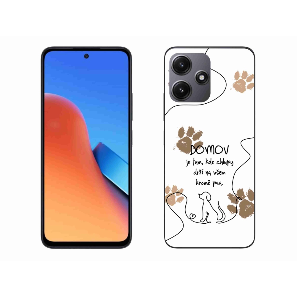 Gelový kryt mmCase na Xiaomi Redmi 12 5G - psí motiv bílé pozadí