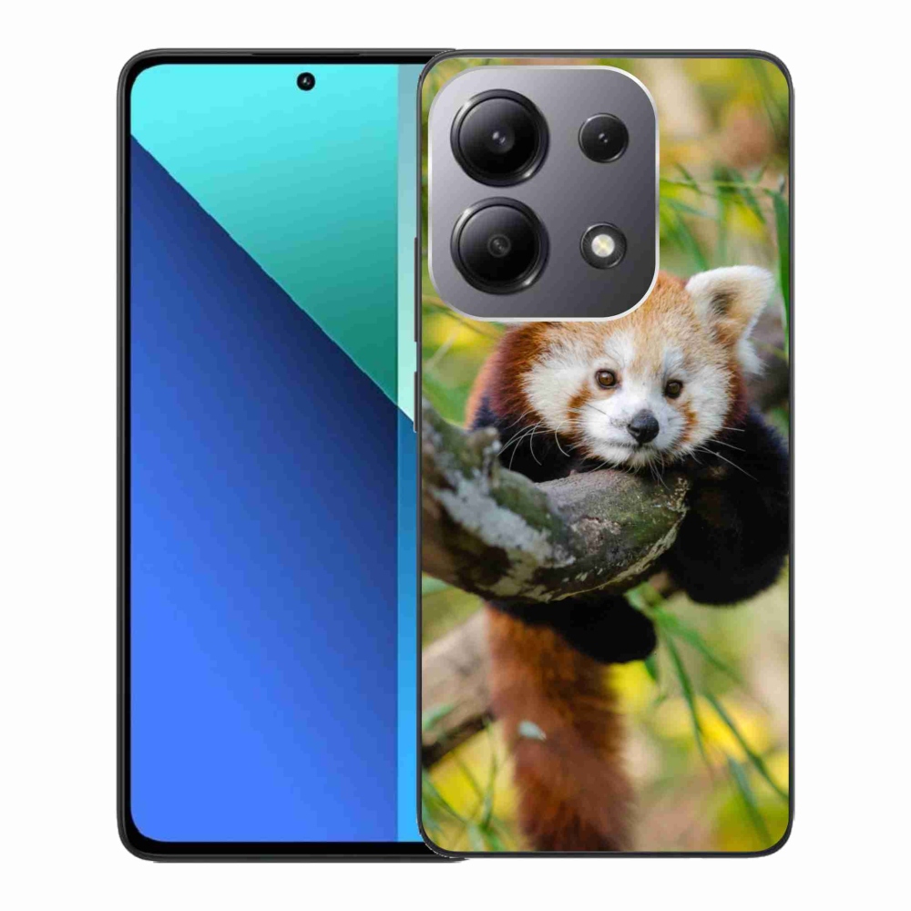 Gelový kryt mmCase na Xiaomi Redmi Note 13 - panda červená