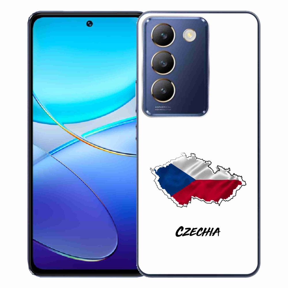 Gelový kryt mmCase na Vivo V40 SE 4G/5G - Czechia bílé pozadí