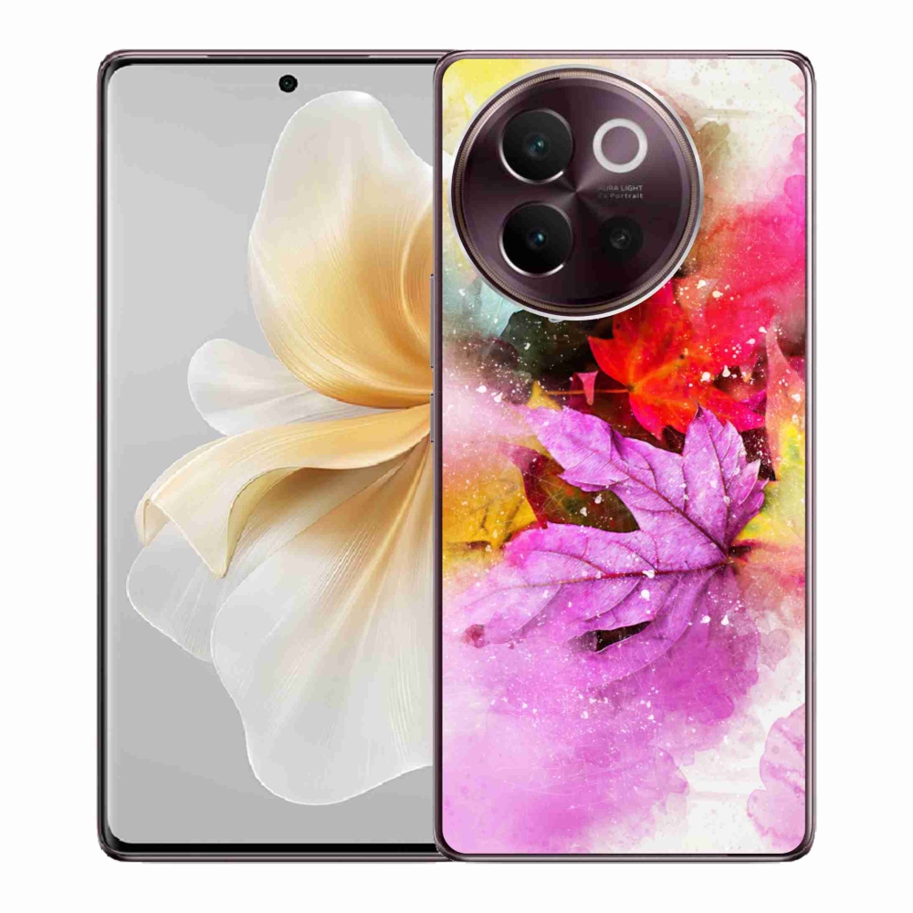 Gelový kryt mmCase na Vivo V40 Lite 5G - barevné listy