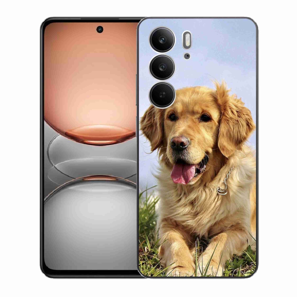 Gelový kryt mmCase na Realme C75 - zlatý retrívr