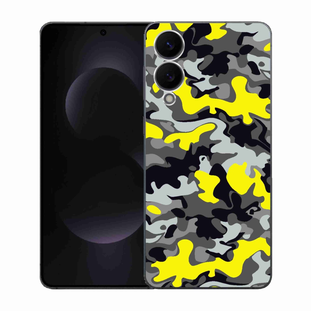 Gelový kryt mmCase na Samsung Galaxy S25 Edge - maskáčový vzor 6
