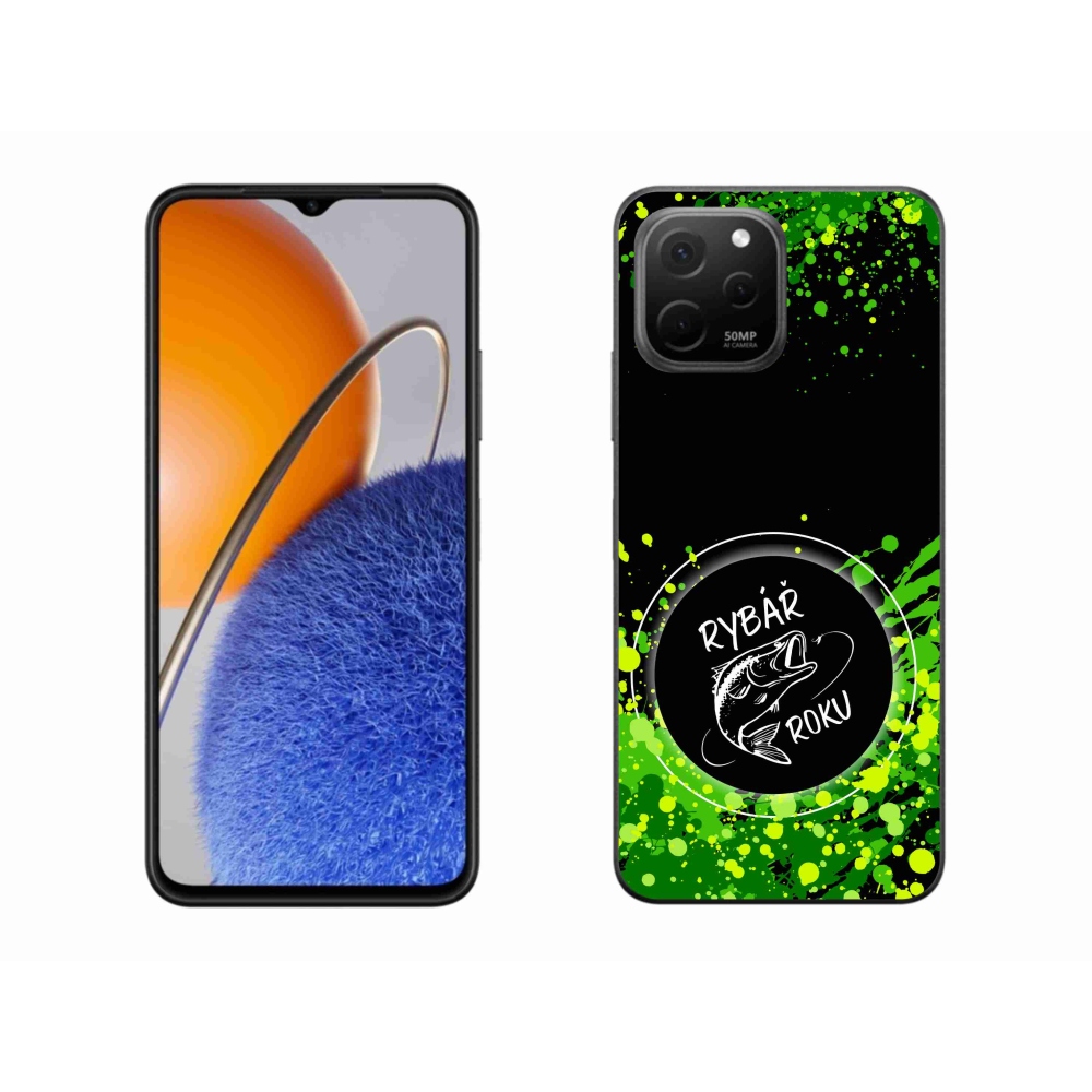 Gelový kryt mmCase na Huawei Nova Y61 - rybář roku černé pozadí