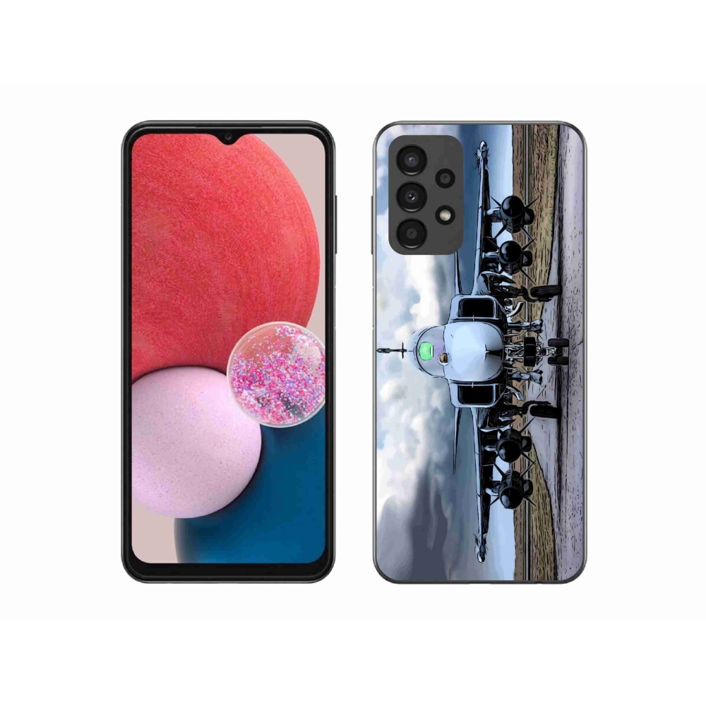 Gelový kryt mmCase na Samsung Galaxy A13 4G - vojenské letadlo